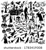 set of halloween elements.... | Shutterstock .eps vector #1783419308