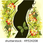 vector illustration of pregnancy | Shutterstock .eps vector #49524208