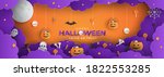 happy halloween background... | Shutterstock .eps vector #1822553285