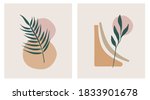 abstract modern leaf print ... | Shutterstock .eps vector #1833901678