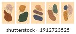 botanical wall art vector set.... | Shutterstock .eps vector #1912723525
