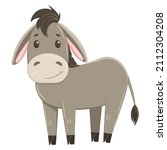 Cute Donkey Vector Illustration ...