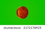 golden hockey puck on chromakey ... | Shutterstock . vector #2172178925
