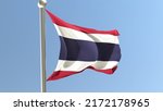 thai flag waving in the wind.... | Shutterstock . vector #2172178965