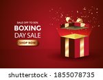 boxing day sale background.... | Shutterstock .eps vector #1855078735