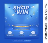 shop and win invitation contest ... | Shutterstock .eps vector #2021728742