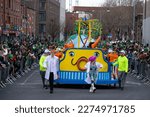 St patricks parade in the...