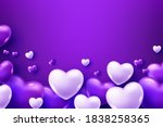 3d Realistic Purple Heart...