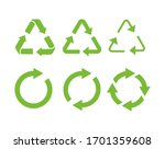 recycle icon symbol vector.... | Shutterstock .eps vector #1701359608