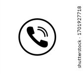 telephone symbol. phone icon ... | Shutterstock .eps vector #1701927718