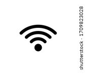 wifi signal symbol icon vector... | Shutterstock .eps vector #1709823028