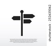 signpost icon | Shutterstock .eps vector #252635062
