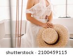 Close Up Of A Straw Hat In The...