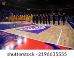 Small photo of COLOGNE, GERMANY - SEPTEMBER 1, 2022: Bosnia and Herzegovina team. The basketball match of Eurobasket 2022 Bosnia and Herzegovina – Hungary.