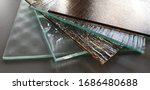 Small photo of glass, ornamental, ornamental, decorative, for doors, for furniture, colored, transparent, made to measure