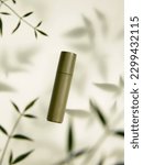 Small photo of Bamboo Leaves Bamboo Extract Skin Care Essence Bottle dark green