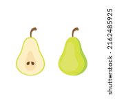 pear fresh fruit isolated on... | Shutterstock .eps vector #2162485925