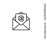 mail icon  envelope icon vector | Shutterstock .eps vector #1690308262