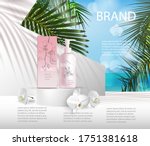 background for cosmetic product ... | Shutterstock .eps vector #1751381618