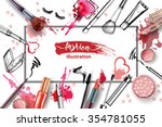 cosmetics and fashion... | Shutterstock .eps vector #354781055