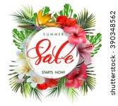summer sale concept. summer... | Shutterstock .eps vector #390348562