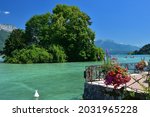 Annecy  France. Lake Annecy On...