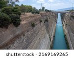 Small photo of Greece, 2022 06 10 The Isthmus of Corinth is the narrow land bridge which connects the Peloponnese peninsula with the rest of the mainland of Greece, near the city of Corinth. 1893