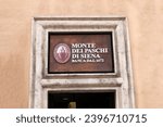 Small photo of Entrance of the historic Italian bank, Monte dei Paschi di Siena, Via del Corso headquarters in Rome, Lazio 05 November 2022