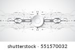 abstract technological... | Shutterstock .eps vector #551570032