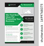 corporate business flyer design ... | Shutterstock .eps vector #1699768375