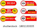 big sale promotion tag design... | Shutterstock .eps vector #1801133335