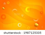 yellow abstract patterned... | Shutterstock .eps vector #1987125335