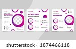set of minimalist background... | Shutterstock .eps vector #1874466118