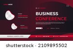 business conference website... | Shutterstock .eps vector #2109895502