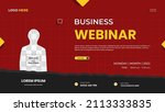 business webinar website banner ... | Shutterstock .eps vector #2113333835