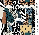 Seamless Abstract Leopard...