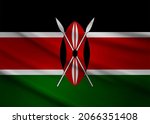 render of the republic of kenya ... | Shutterstock . vector #2066351408
