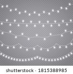 christmas lights  isolated on a ... | Shutterstock .eps vector #1815388985