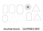 trendy vector geometric shapes... | Shutterstock .eps vector #1639881385