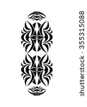 tribal tattoo. abstract vector... | Shutterstock .eps vector #355315088