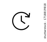 time icon vector. clock icon... | Shutterstock .eps vector #1718819818