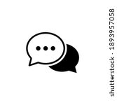 comment icon. conversation ... | Shutterstock .eps vector #1893957058