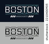 Boston Massachusetts Vintage typography design in vector illustration.clothing,t shirt,apparel and other uses.Abstract design with the grunge and denim style. Vector print, typography, poster.