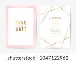 luxury  wedding invitation... | Shutterstock .eps vector #1047122962