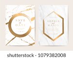 luxury wedding invitation cards ... | Shutterstock .eps vector #1079382008