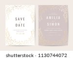 luxury wedding invitation cards ... | Shutterstock .eps vector #1130744072