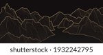 mountain line art background ... | Shutterstock .eps vector #1932242795