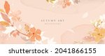 autumn background design  with... | Shutterstock .eps vector #2041866155