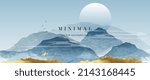 abstract landscape mountain... | Shutterstock .eps vector #2143168445