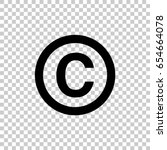 copyright symbol isolated on... | Shutterstock .eps vector #654664078